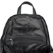 Женский кожаный рюкзак Eminsa на один отдел ES4526 черного цвета, Черный, Зернистая