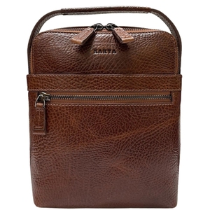 Мужская сумка Karya из натуральной кожи 0823-07 коньячного цвета