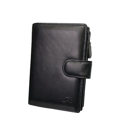 Жіночий шкіряний гаманець на кнопці Tony Perotti New Rainbow 1654 nero (чорний)