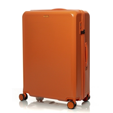 Чемодан V&V Travel Pink & Orange из поликарбоната на 4-х колесах PC023-75 (большой), PC023-Orange