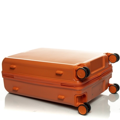 Валіза V&V Travel Pink & Orange із полікарбонату на 4-х колесах PC023-75 (велика), PC023-Orange