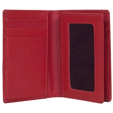 Кожаная кредитница с отделением для купюр Tony Perotti Cortina 5065 rosso (красная)
