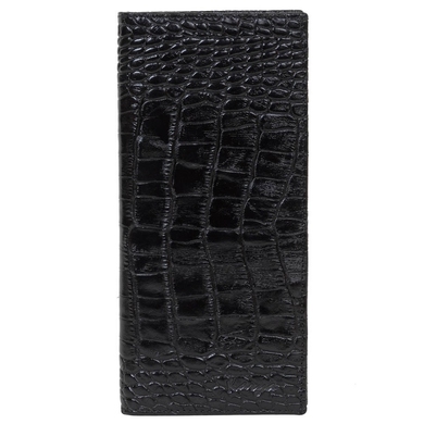 Чоловічий купюрник Karya з натуральної шкіри 0933-53 чорного кольору, Чорний