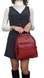 Жіночий рюкзак Karya на один відділ із зернистої шкіри KR6008-46 червоного кольору, Червоний, Зерниста