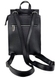 Шкіряний жіночий рюкзак Eminsa на один відділ ES40037 чорного кольору, Чорний, Зерниста
