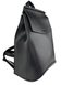 Женский кожаный рюкзак Eminsa на один отдел ES40037 черного цвета, Черный, Зернистая