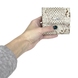 Малий гаманець Karya з лакованої шкіри 1066-011 бежево-кавовий