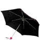 Зонт женский Lulu Guinness by Fulton Minilite-2 L869 Raining Lips Pink (Дождь из розовых губ)