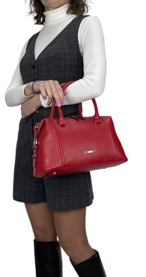 Женская средняя сумка Karya из натуральной кожи KR2457-46 красного цвета, Красный