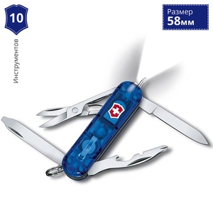 Складаний ніж-брелок мініатюрний Victorinox Midnite Manager 0.6366.T2 (Синій)