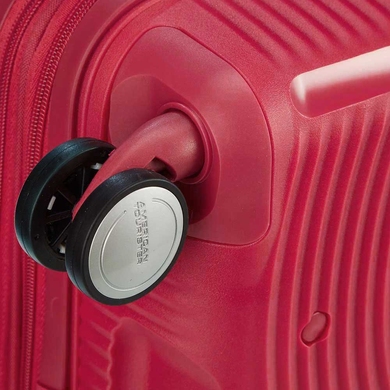Валіза American Tourister Soundbox із поліпропілена на 4-х колесах 32G*003 (велика), Coral Red