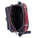 Женская кожаная сумка Mattioli 154-19C темно-синяя с красным, Темно-синий с красным