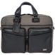 Мужская сумка-портфель с отделением для ноутбука 15” BRIC'S Monza BR207704.104 серо-черная, BR2-104-Серо-черный