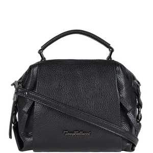 Женская сумка из натуральной телячьей кожи Tony Bellucci 0308-281 черная, Черный
