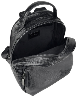 Шкіряний жіночий рюкзак Tony Bellucci на один відділ TB0687-281 чорний, Чорний, Зерниста