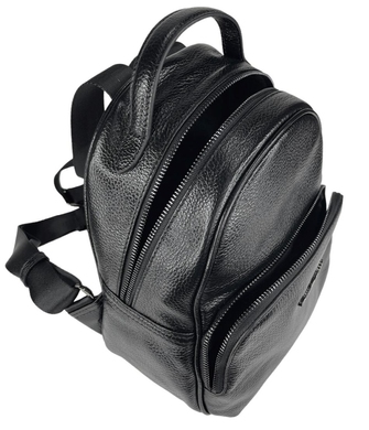 Женский кожаный рюкзак Tony Bellucci на один отдел TB0687-281 черный, Черный, Зернистая
