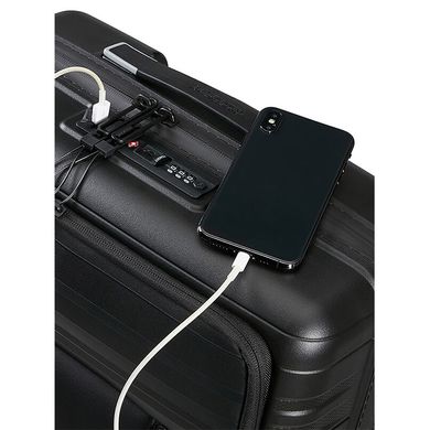 Чемодан American Tourister Hello Cabin с отделением для ноутбука до 15,6" из полипропилена на 4-х колесах MC4*002 Onyx Black (малый), Onyx Black