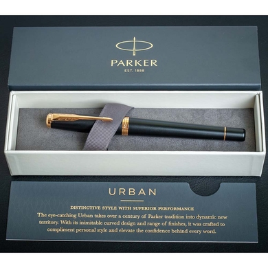 Ручка роллер Parker Urban 17 Muted Black GT RB 30 022 Черный матовый