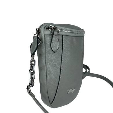 Женская вертикальная сумка Karya из натуральной кожи 2387-181 серого цвета, Серый