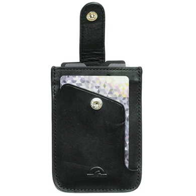 Шкіряна кредитница з відділенням з RFID Tony Perotti Nevada 3821 nero (чорна), Натуральна шкіра, Гладка, Чорний