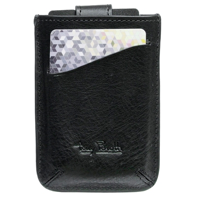 Кожаная кредитница c отделением с RFID Tony Perotti Nevada 3821 nero (черная), Натуральная кожа, Гладкая, Черный