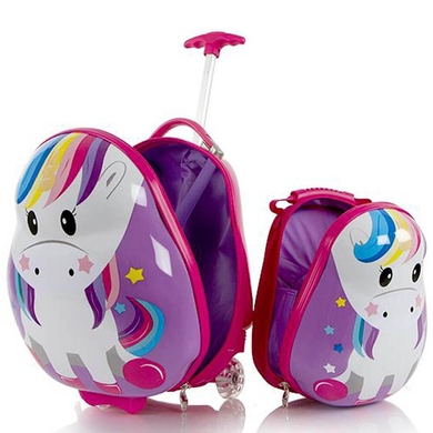 Набор детский Heys Travel Tots Unicorn 13030-3187-00 (чемодан на 2 колесах + рюкзак), Heys Travel Tots Unicorn