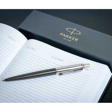 Кулькова ручка Parker Jotter 17 Premium Tower Grey Diagonal CT BP 17 232 Темно-сірий/Хром