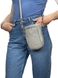 Жіноча вертикальна сумка Karya з натуральної шкіри 2387-181 сірого кольору, Сірий