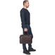 Мужская сумка-портфель из натуральной кожи Mattioli 101-20C темно-коричневая