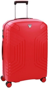 Чемодан пластиковый на 4-х колесах Roncato Ypsilon 5762 (средний) с расширением, Красный