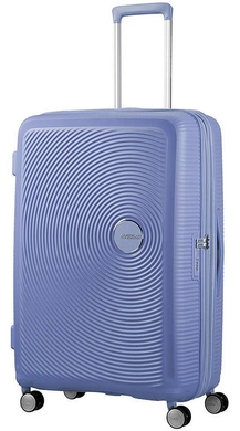 Валіза American Tourister Soundbox із поліпропілена на 4-х колесах 32G*003 (велика), Denim Blue