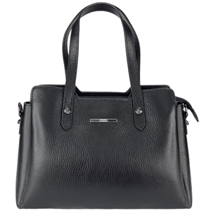 Женская средняя сумка из натуральной кожи Karya 2390-45 черная, Черный