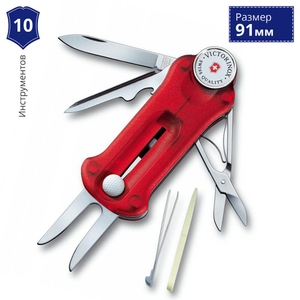 Складной нож Victorinox Golf Tool 0.7052.T (Красный)