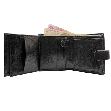 Мужское портмоне Karya из натуральной кожи 0993-45 черное цвета, Черный