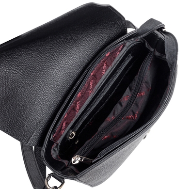 Жіноча сумка Karya з натуральної шкіри 5068-45 чорного кольору, Чорний