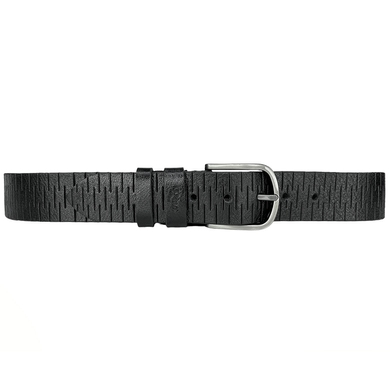 Джинсовый кожаный ремень Rino 001506-203-01 черного цвета