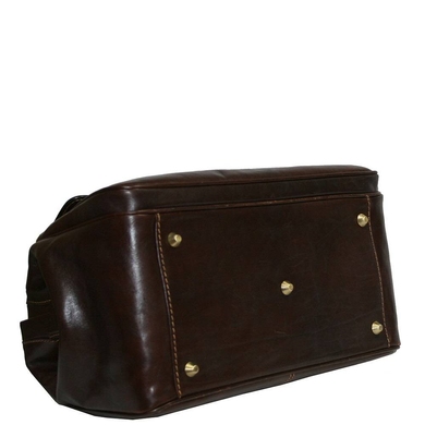 Кожаный портфель в виде медицинского саквояжа Тony Perotti Italico 8051 коричневый, Коричневый