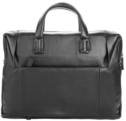 Мужская деловая сумка на молнии Tony Bellucci из гладкой кожи TB1156-1 черная