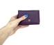 Шкіряний малий гаманець Tergan із зернистої шкіри TG5798 фіолетового кольору