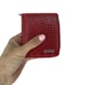 Невеликий жіночий гаманець з натуральної шкіри Karya 2012-59 червоного кольору