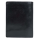 Вертикальне портмоне з натуральної шкіри Tony Perotti 2310 Italico nero (чорне), Чорний