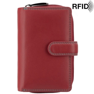 Жіночий гаманець з натуральної шкіри Visconti Rio Carmelo R13 Red/Rhumba