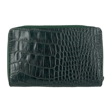 Жіночий гаманець з натуральної шкіри Karya 1192-017 темно-зеленого кольору