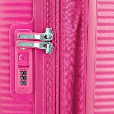 Чемодан American Tourister Soundbox из полипропилена на 4-х колесах 32G*003 (большой), Hot Pink