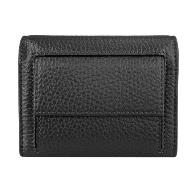Кожаный кошелек Tergan из зернистой кожи TG5633 черного цвета