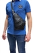 Чоловіча сумка Karya на блискавці з натуральної шкіри 6015-45 чорна