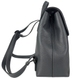 Шкіряний рюкзак Karya всередині на два відділи KR6022-081 сірого кольору, Чорний, Зерниста