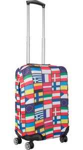Чехол защитный для малого чемодана из неопрена S Флаги мира 8003-0413, Мультицвет-800