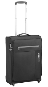 Ультралегка валіза Roncato Lite Soft з текстилю на 2-х колесах 414745 Nero fumo (мала)