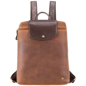 Рюкзак из натуральной кожи Visconti Toscana Saddle TC86 Havana Tan/Merlin, Рыжий